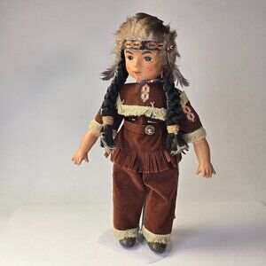 Sandy Doll Native American Indian Kiowa Eagles Son Vintage 1994 Feathers 90s